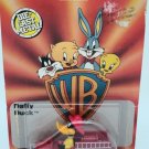 1988 Looney Tunes ERTL Daffy Duck 1/64 Fire Truck WB Foil to Bugs Bunny