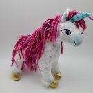 Plush Uni the Unicorn Stuffed Animal with Yarn Hair Douglas Cuddle Toys CLEAN