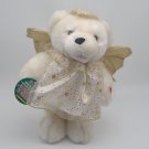 MerryBrite Dan Dee Angel Bear Plush Sings Animated MTY White TEDDY *TESTED*