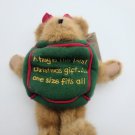Boyds Bears HUGGLES Hugs Are One Size Fits All 2004 8” Plush Christmas Present