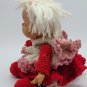VINTAGE 16&acirc;�� Yarn Crochet 70&acirc;��s Strawberry Shortcake Doll With Vinyl Freckle Face