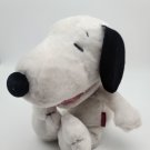 Peanuts 13” Plush Laughing SNOOPY Dog White Talking Stuffed Toy WORKS /CLEAN