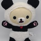 San-X Rilakkuma Korilakkuma Panda 15" Round 1 Plush CLEAN