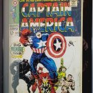 Captain America Framed Mounted Canvas Painting by Artissimo 14" x 18"