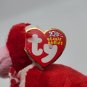 Ty Beanie Babies VALENTINE  Red & White Valentine Monkey Retired RARE