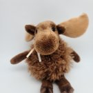 Douglas Bull Moose with Antlers Cuddle Toy Brown Plush 9” Stuffed Animal