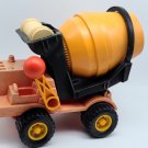 Vintage Fisher Price Cement Mixer Construction Toy Yellow Orange 70s 315