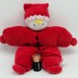 Vintage6" Red Star Plush Boy in Red Coat - Made in Ukraine