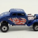 1982 Matchbox '33 Willys Street Hot Rod 313 White Heat - Black Base MISPRINT