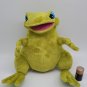 8" Tall Spring GREEN FROG Plush Doll CLEAN