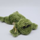 World Market Green Frog Plush w/ Bow Stuffed Animal Toy 9" HTF