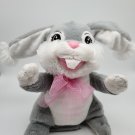 Dan Dee Easter 11" Animated Light Up Musical Gray Bunny Down In The Meadow*WORKS
