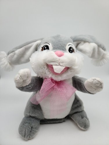 Dan Dee Easter 11" Animated Light Up Musical Gray Bunny Down In The Meadow*WORKS