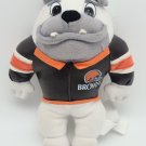 Browns Play Football Plush Bulldog Stuffed Animal NFL 1998 Dog 9”
