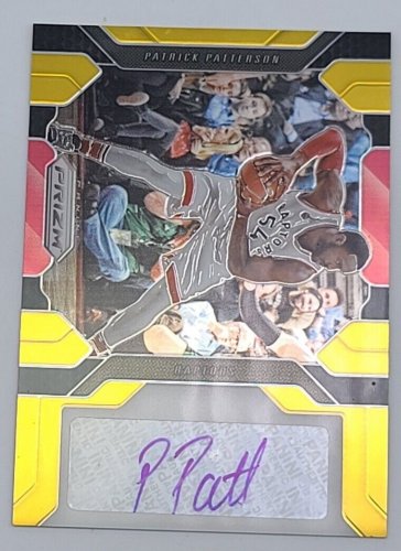 2016-17 Panini Prizm #86 Gold Prizm Autograph  Patrick Patterson 2/10  NM/MT