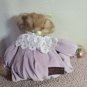 RARE Bearington Bear Collection 'Taylor' Lavender Romper Bean Bottom 16" *CLEAN*