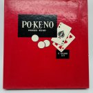 Vintage Po-Ke-No Game  12 Boards Chips Poker Keno Made US Playing Card Co EX