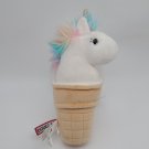 Douglas Cuddle Toy Unicorn Ice Cream Cone 9” Plush CLEAN