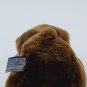 Vintage Mattel Emotions Dk Brown Teddy Bear w/ Heart Plush Stuffed 6" CLEAN