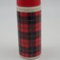 Avon Plaid Thermos Decanter 3 fl oz Wild Country After Shave EMPTY