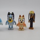Lot of 4 Disney Bluey’s Family Figures: Bandit Bingo Bluey & Friend Characters