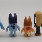 Lot of 4 Disney Bluey’s Family Figures: Bandit Bingo Bluey & Friend Characters