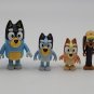 Lot of 4 Disney Bluey’s Family Figures: Bandit Bingo Bluey & Friend Characters