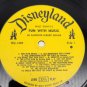 Walt Disney's Vintage Record "Fun with Music" 30 Favorite Disney Songs Vinyl LP