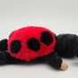 Vintage 1997 Anne Geddes 15" Lady Bug Sleeping Baby Doll Plush Vinyl Collectible