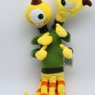 Disney Store TERRY TERRI Pixar 2 Two Head Monsters University Plush 16" Soft Toy