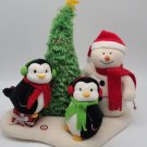 2006 Hallmark Jingle Pals Very Merry Trio Snowman Penguin Christmas Musical Tree
