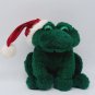 Plush Singing Santa Frog Santa Hat Sings Jingle Bells In Frog Croaks 9&acirc;�� Vtg