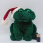 Plush Singing Santa Frog Santa Hat Sings Jingle Bells In Frog Croaks 9&acirc;�� Vtg