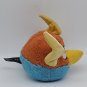 Angry Birds Space 5"  Plush Lightning Bird Orange Blue Round Toy