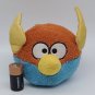 Angry Birds Space 5"  Plush Lightning Bird Orange Blue Round Toy