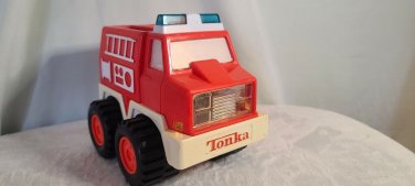 Vintage Tonka 1991 Heavy Orange Plastic Truck 7"