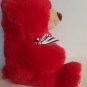 Dan Dee Collectors Choice Plush Teddy Bear Red Sitting 14" Valentine's Heart Bow