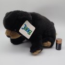 NEW Jaag Seated Chubby 12" Black Bear Weighted Plush Animal Teddy Grizzly...