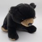 NEW Jaag Seated Chubby 12" Black Bear Weighted Plush Animal Teddy Grizzly...