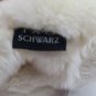 FAO SCHWARZ POLAR BEAR PLUSH 10" White Sitting Upright Button *CLEAN*