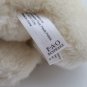 FAO SCHWARZ POLAR BEAR PLUSH 10" White Sitting Upright Button *CLEAN*