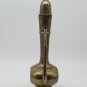 Brass Teapot or Oil Vessel India Lamp Etched Brass with Hinged Lid