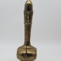 Brass Teapot or Oil Vessel India Lamp Etched Brass with Hinged Lid