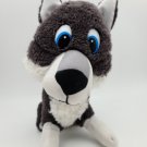 Classic Toy Company Gray Wolf Husky Dog 10" Plush Stuffed Animal Toy
