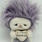 Vintage Plush FROU FROU Stuffed Doll w/I LOVE COOKIES heart 7" 1982