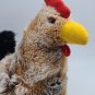 Hug Fun Chicken Hen Rooster 12" Farm Barn Plush Stuffed Animal Toy Brown CLEAN