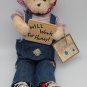 OUR SECRET THREAD BEAR FIRST EDITION PLUSH BEARS 'WILL WORK FOR FOOD' CLEAN