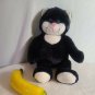 Leader Light Cat Kitten Plush Animal 14" Vibrating Massaging Black White Soother