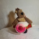 Hallmark Polar Parcel Express Rodney Reindeer in Airplane Sound Motion-RARE