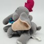 Disney Dumbo Elephant Plush Stuffed Animal  Vintage 8" Bean Bag